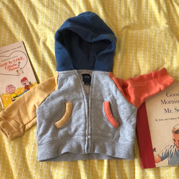 gap colorblock hoodie